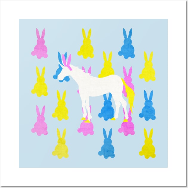 Bunny Unicorn Wall Art by Thatssounicorny